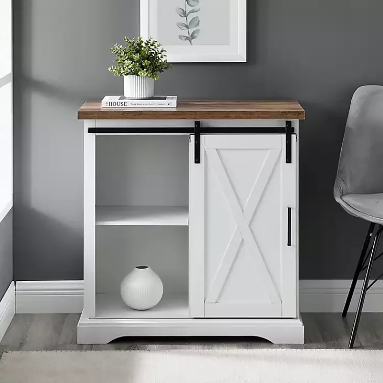 white_barn_door_cabinet_6.webp Barn Door Cabinet>Kirklands Home Hot