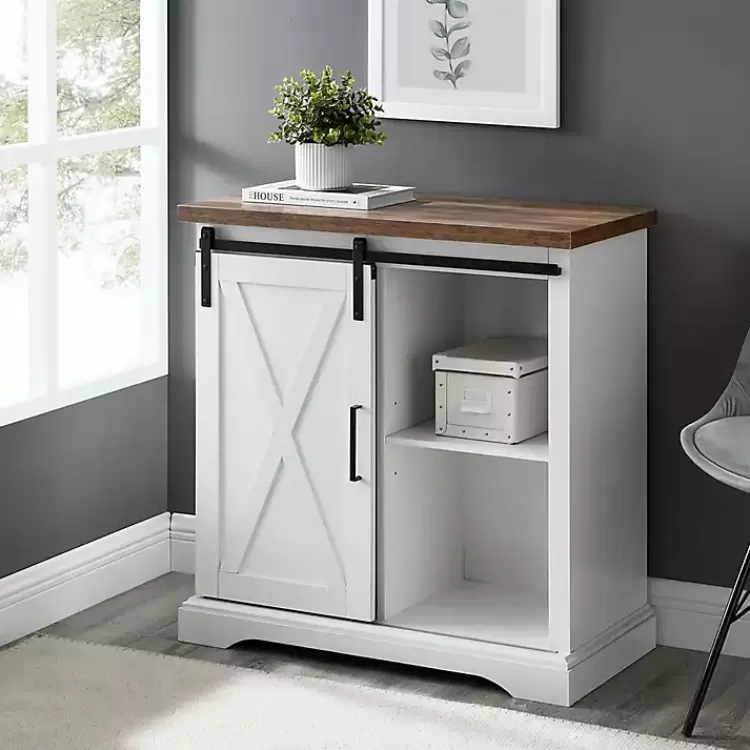 white_barn_door_cabinet_7.webp Barn Door Cabinet>Kirklands Home Hot