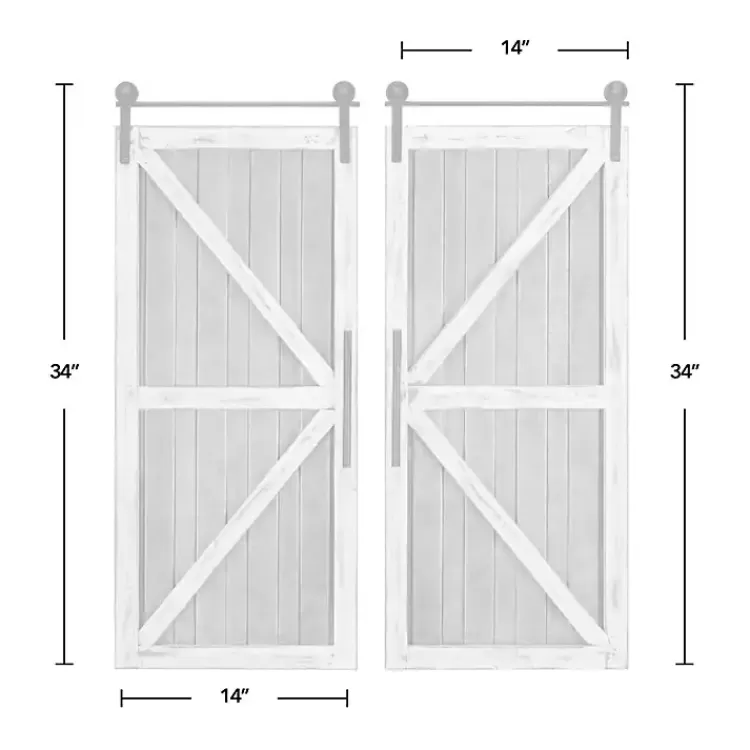 white_barn_door_galvanized_wall_plaques_set_of__3.webp White Barn Door Galvanized Wall Plaques, Set of 2>Kirklands Home Shop
