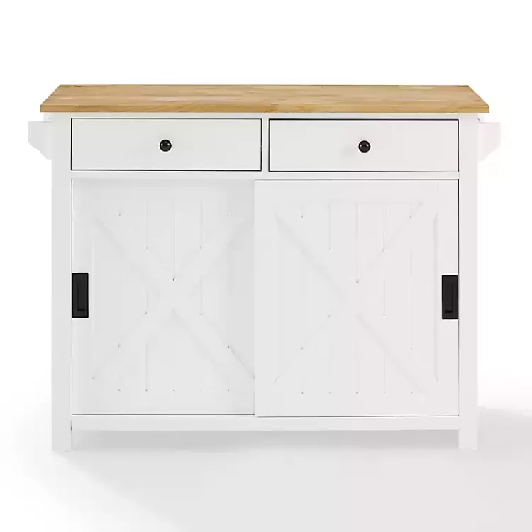 white_barn_door_kitchen_cart_5.webp Barn Door Kitchen Cart>Kirklands Home Best