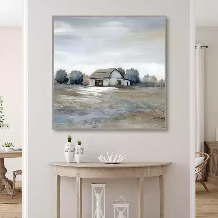white_barn_in_pasture_framed_canvas_art_print_3.webp White Barn in Pasture Framed Canvas Art Print>Kirklands Home Sale