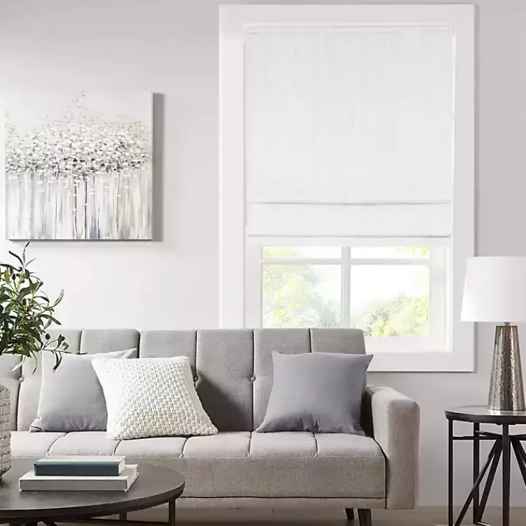 Basketweave Cordless Roman Shade, 27 in.>Kirklands Home Flash Sale