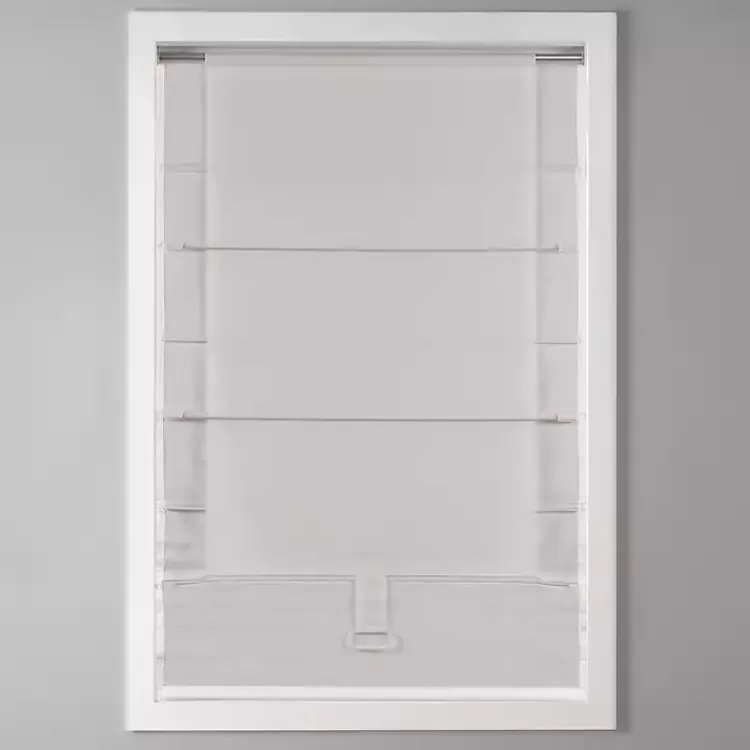 white_basketweave_cordless_roman_shade__in_4.webp Basketweave Cordless Roman Shade, 33 in.>Kirklands Home Clearance