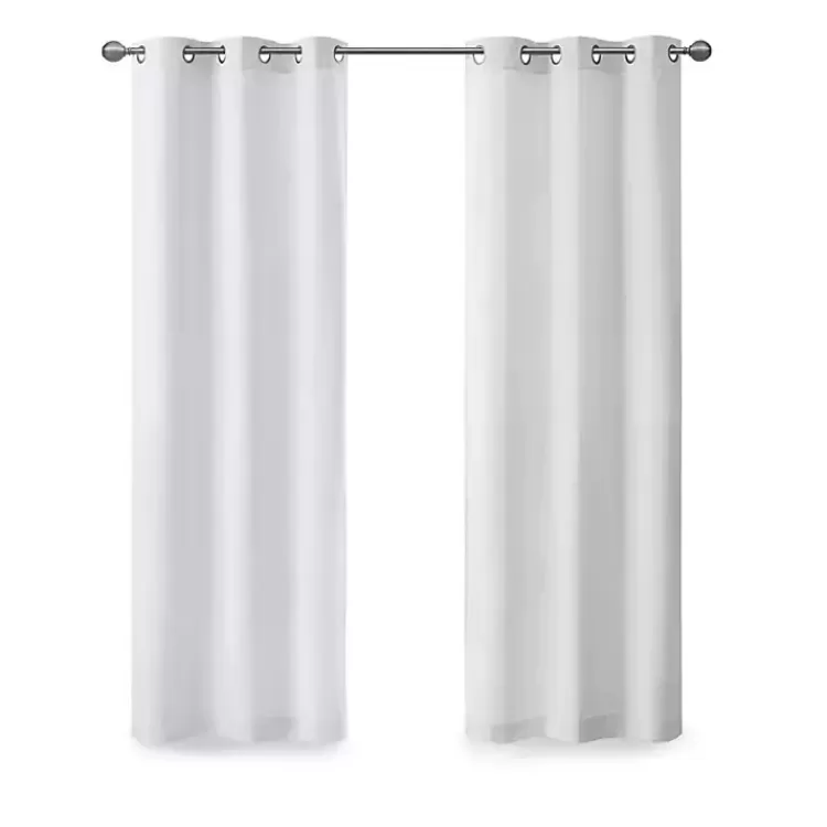 Basketweave Curtain Panel Set, 84 in>Kirklands Home New