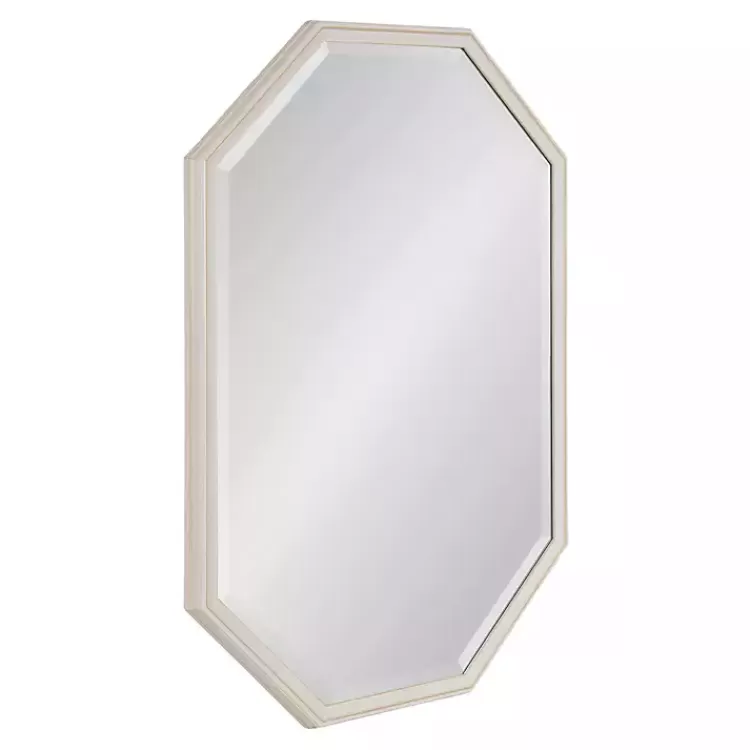 White Beveled Octagon Wall Mirror>Kirklands Home New