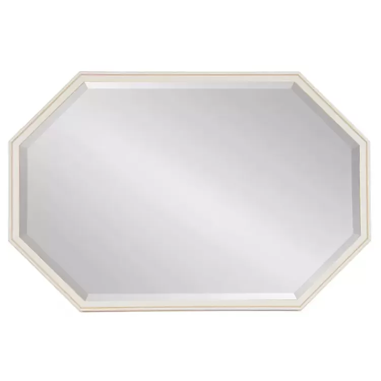 White Beveled Octagon Wall Mirror>Kirklands Home New