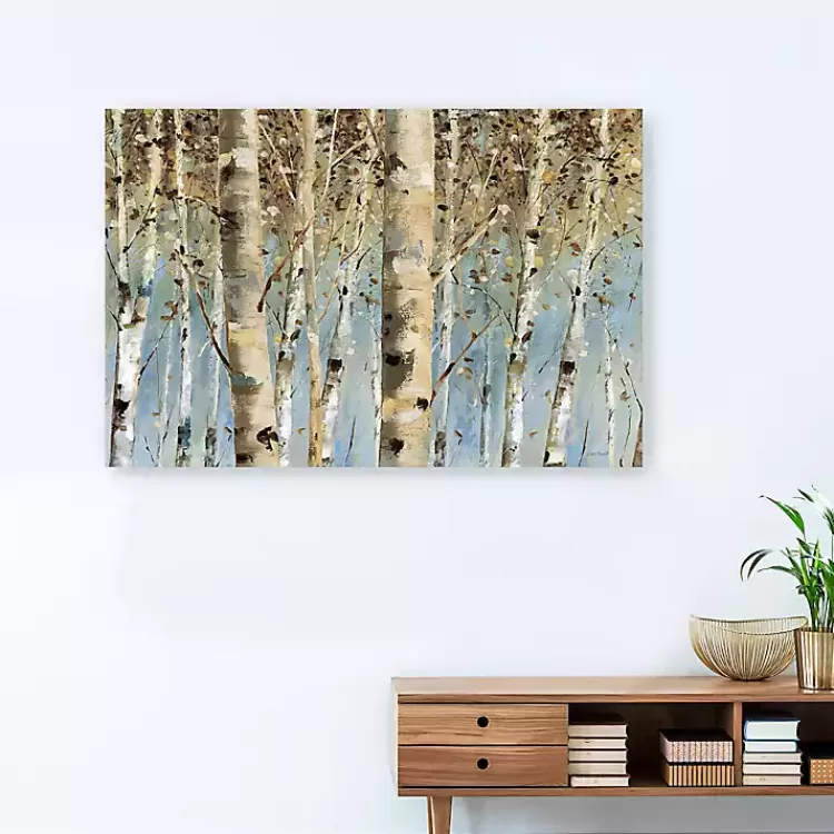 White Birch Forest Canvas Art Print, 60x40 in.>Kirklands Home Discount
