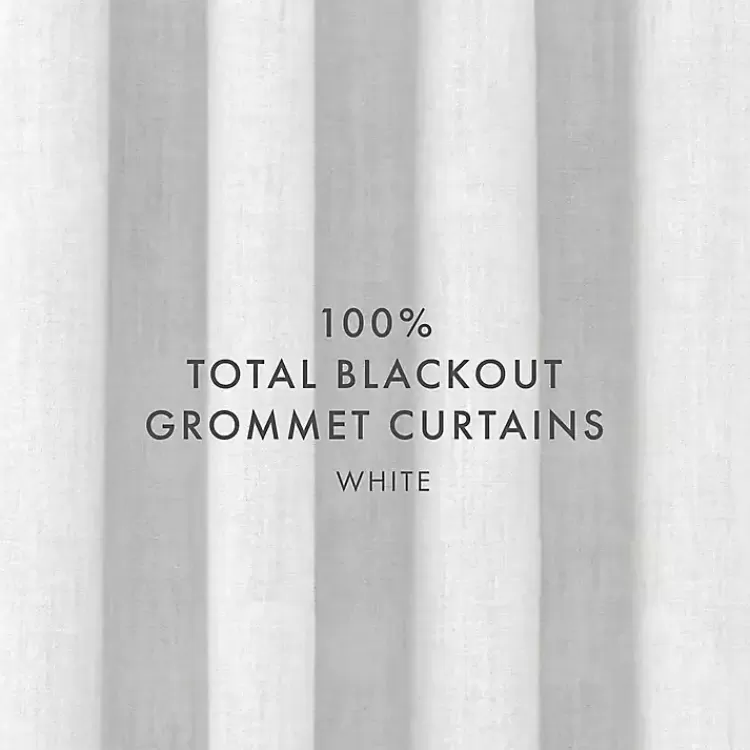white_blackout_curtains__in_4.webp Blackout Curtains, 84 in.>Kirklands Home Fashion