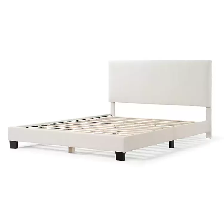 Boucle Karson Queen Platform Bed>Kirklands Home Clearance
