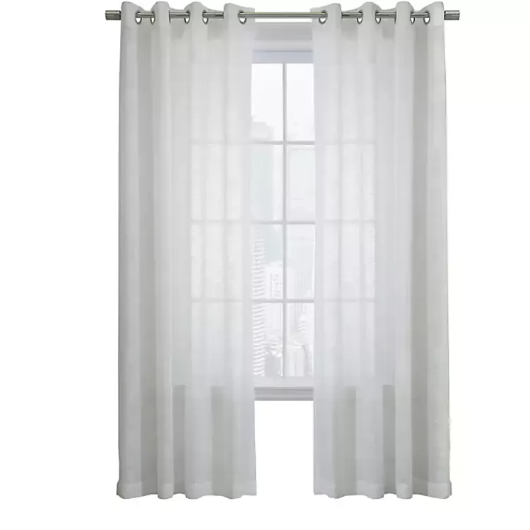 Boucle Sheer Single Curtain Panel, 84 in.>Kirklands Home Hot