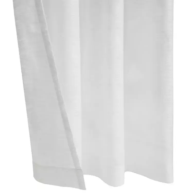 white_boucle_sheer_single_curtain_panel__in_4-1.webp Boucle Sheer Single Curtain Panel, 108 in.>Kirklands Home Store