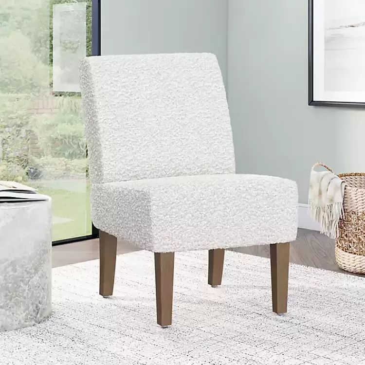 Boucle Slipper Accent Chair>Kirklands Home Clearance