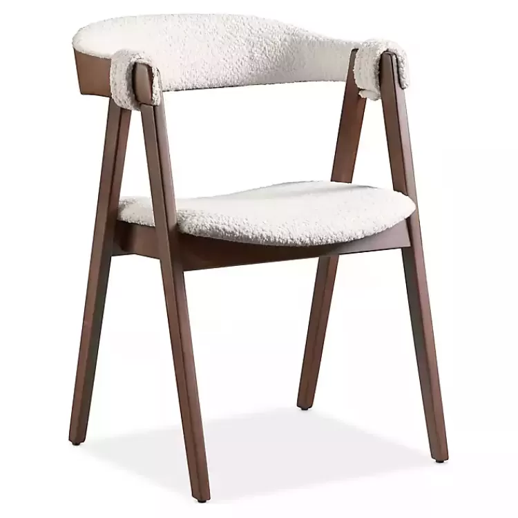 white_boucle_wood_penny_dining_chairs_set_of__2.webp Boucle Wood Penny Dining Chairs, Set of 2>Kirklands Home Flash Sale