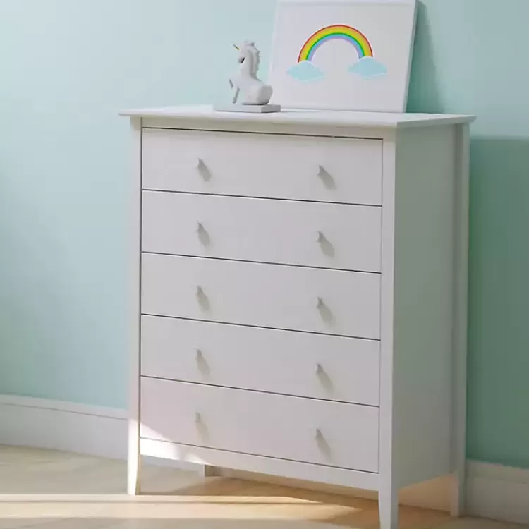 Brazilian Pine Wood 5-Drawer Chest>Kirklands Home Clearance