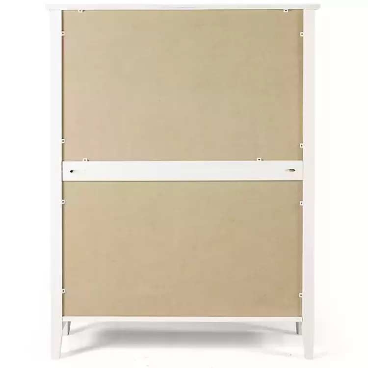 white_brazilian_pine_wood_drawer_chest_5.webp Brazilian Pine Wood 5-Drawer Chest>Kirklands Home Clearance