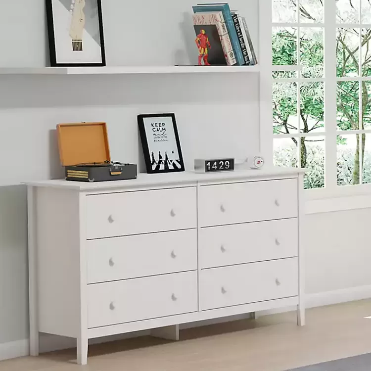 Brazilian Pine Wood 6-Drawer Dresser>Kirklands Home Flash Sale