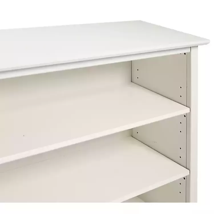 white_brazilian_pine_wood_short_bookshelf_3.webp Brazilian Pine Wood Short Bookshelf>Kirklands Home Store