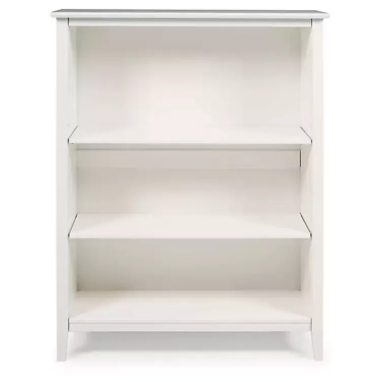 white_brazilian_pine_wood_tier_bookshelf_2.webp Brazilian Pine Wood 3-Tier Bookshelf>Kirklands Home Sale