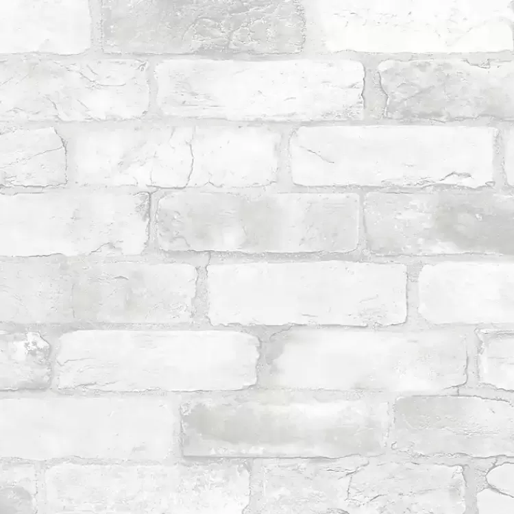 White Brick Peel & Stick Wallpaper>Kirklands Home Store