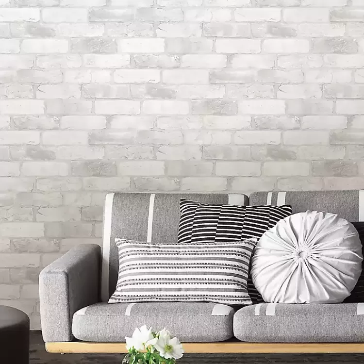 White Brick Peel & Stick Wallpaper>Kirklands Home Store