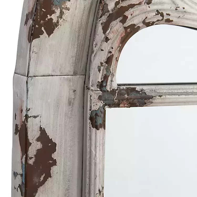 white_brown_rustic_window_iron_frame_wall_mirror_3.webp White Brown Rustic Window Iron Frame Wall Mirror>Kirklands Home Fashion