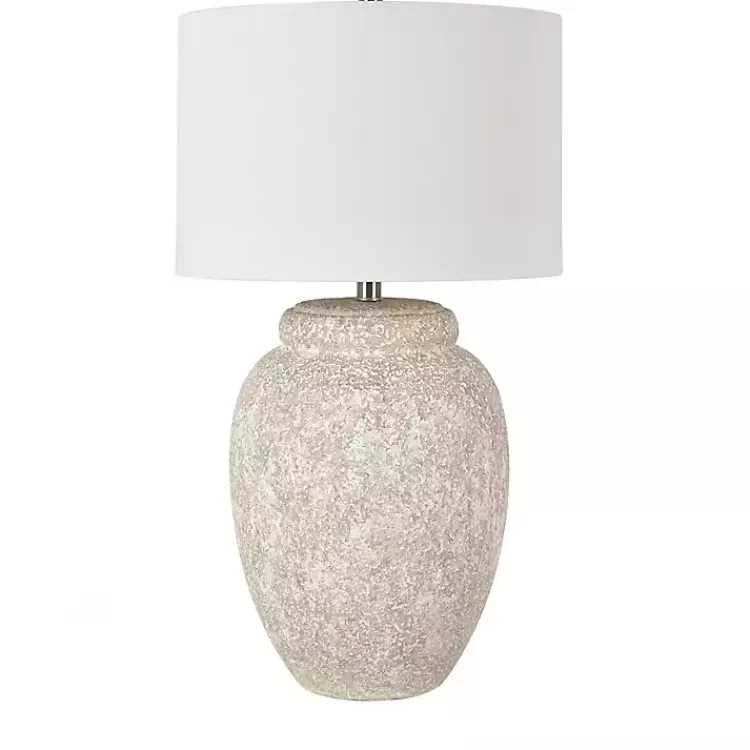 White Brush Textured Table Lamp>Kirklands Home Shop
