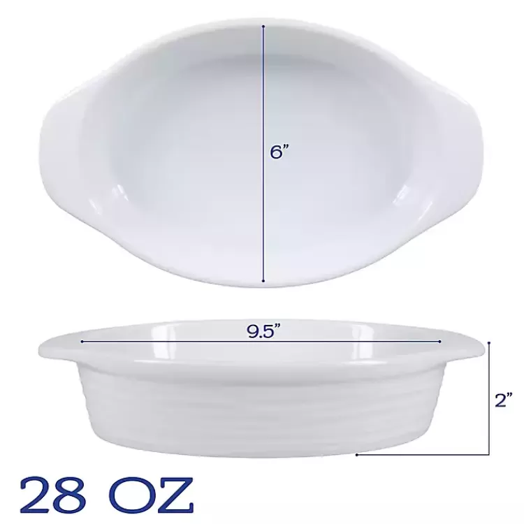 white_ceramic_au_gratin_dishes_set_of__2.webp Ceramic Au Gratin Dishes, Set of 2>Kirklands Home New