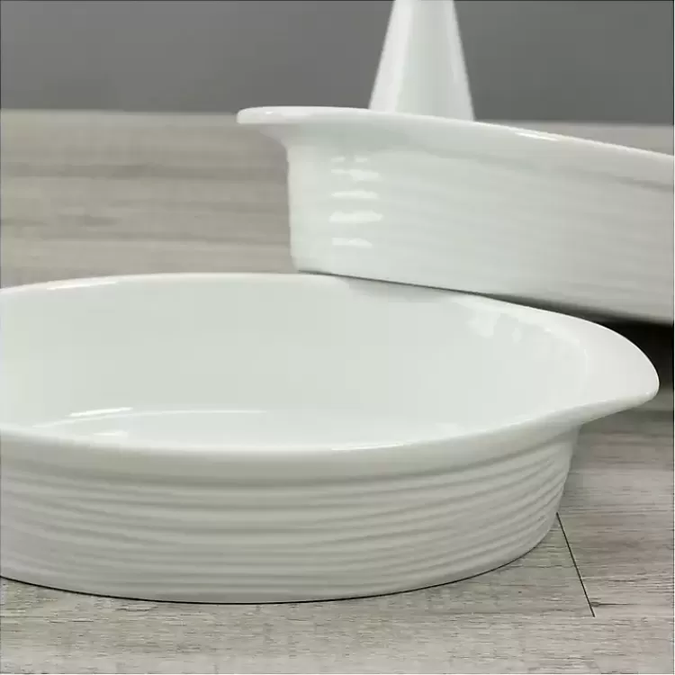 white_ceramic_au_gratin_dishes_set_of__5.webp Ceramic Au Gratin Dishes, Set of 2>Kirklands Home New