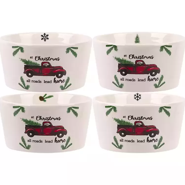 White Ceramic Christmas Ramekins, Set of 4>Kirklands Home Shop