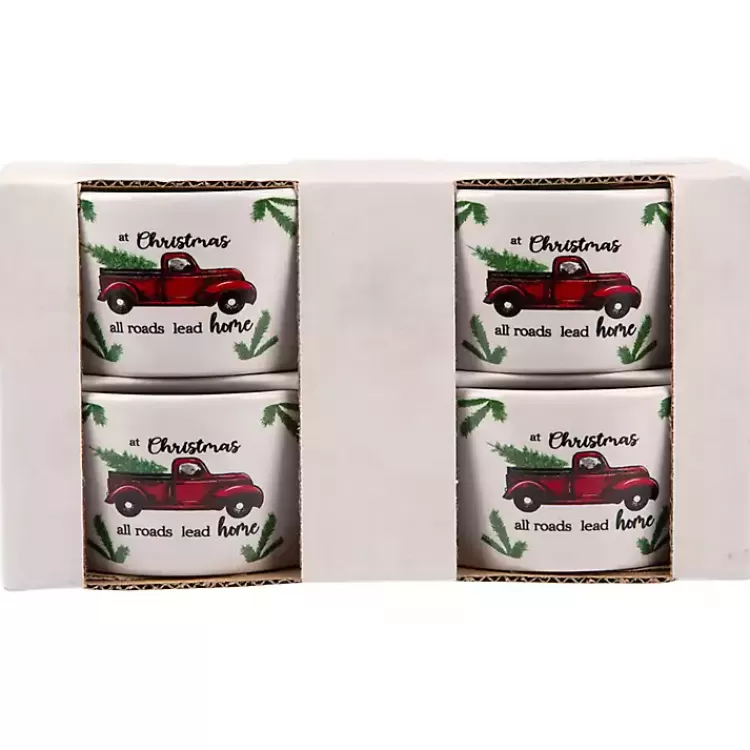 White Ceramic Christmas Ramekins, Set of 4>Kirklands Home Shop