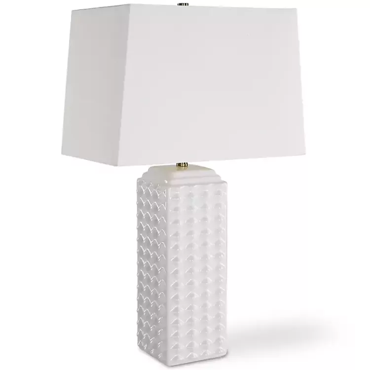 Ceramic Diamond Textured Table Lamp>Kirklands Home Best