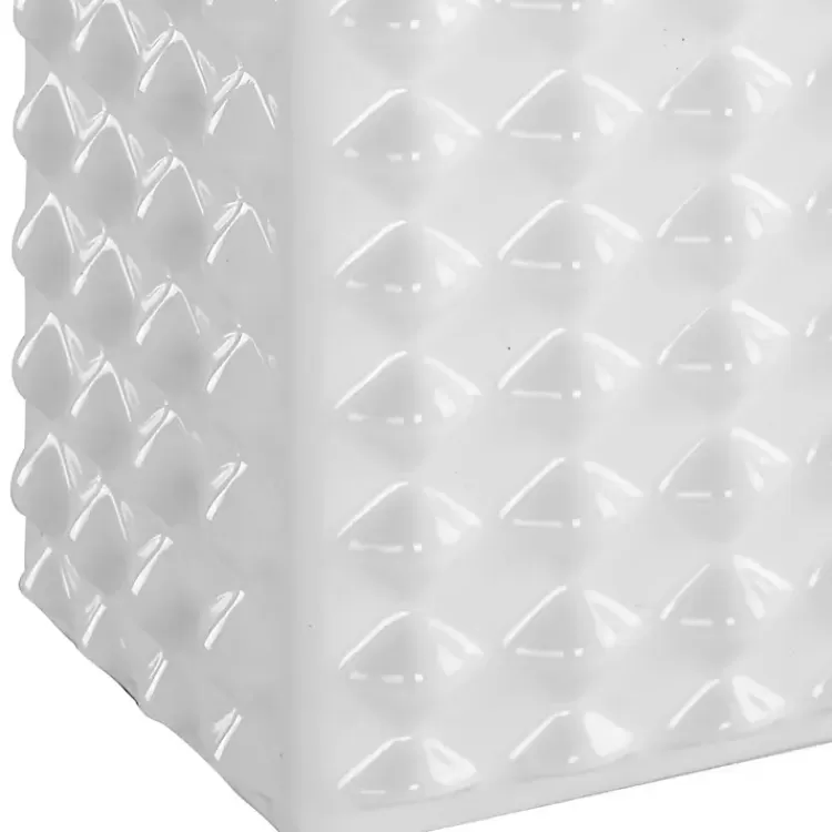 white_ceramic_diamond_textured_table_lamp_3.webp Ceramic Diamond Textured Table Lamp>Kirklands Home Best