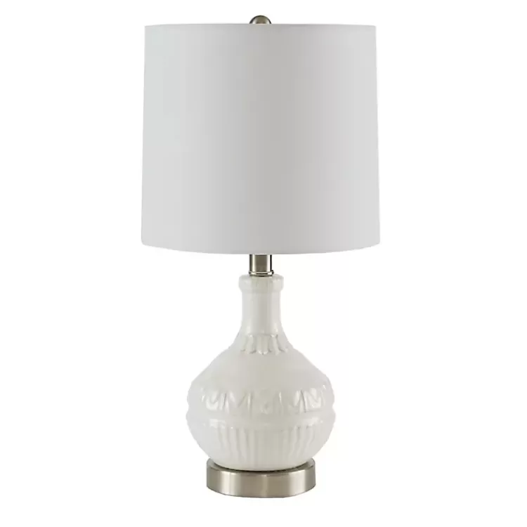Ceramic Embossed Table Lamp>Kirklands Home Flash Sale