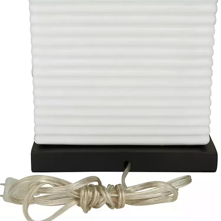 Ceramic Fluted Rectangular Table Lamp>Kirklands Home Cheap