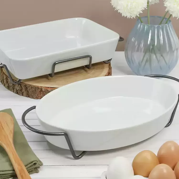 Ceramic 2-pc. Baker Set with Racks>Kirklands Home Hot