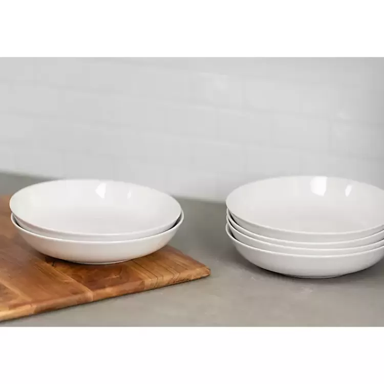 white_ceramic_round_dinner_bowls_set_of__3.webp Ceramic Round Dinner Bowls, Set of 6>Kirklands Home New