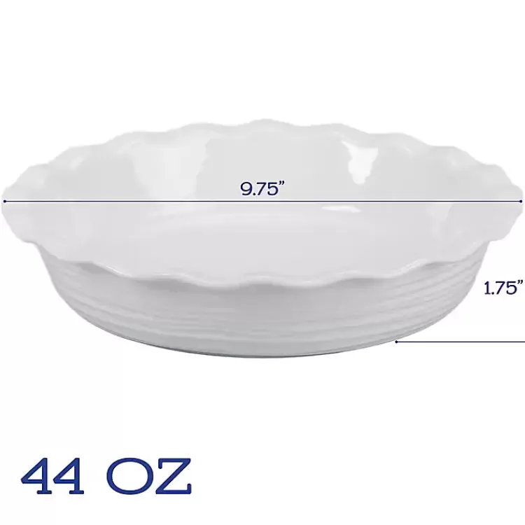 Ceramic Scalloped Pie Dish>Kirklands Home Shop