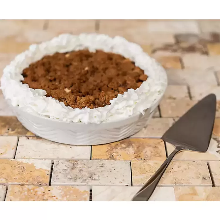 white_ceramic_scalloped_pie_dish_3.webp Ceramic Scalloped Pie Dish>Kirklands Home Shop