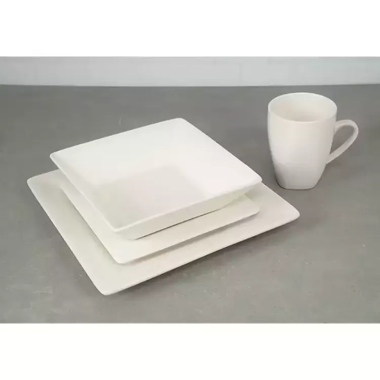 white_ceramic_square_pc_dinnerware_set_3.webp Ceramic Square 40-pc. Dinnerware Set>Kirklands Home Discount