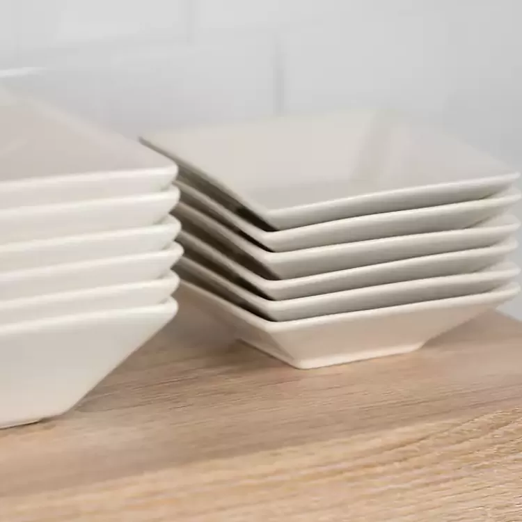 white_ceramic_square_pc_dinnerware_set_9.webp Ceramic Square 40-pc. Dinnerware Set>Kirklands Home Discount