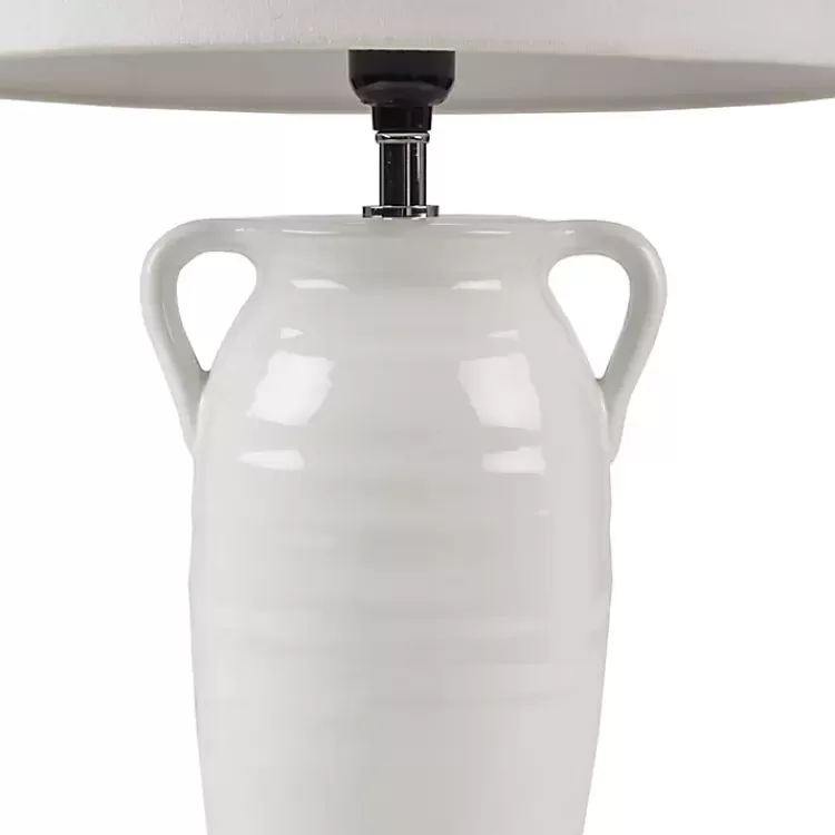 white_ceramic_table_lamp_with_handles_4.webp Ceramic Table Lamp with Handles>Kirklands Home Outlet