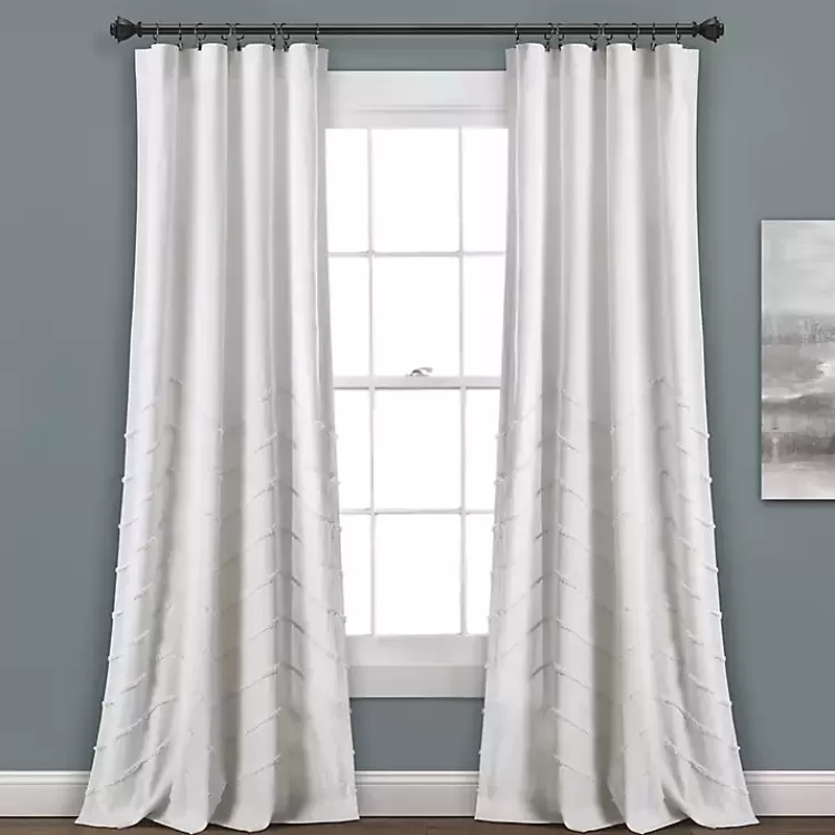 Chenille Chevron Curtain Panel Set, 84 in.>Kirklands Home Online