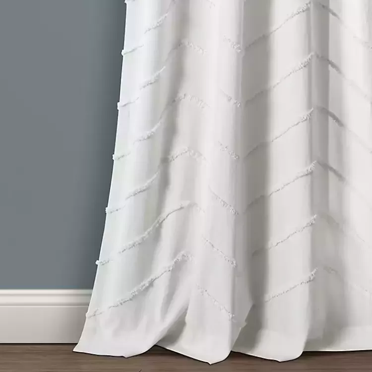 Chenille Chevron Curtain Panel Set, 84 in.>Kirklands Home Online