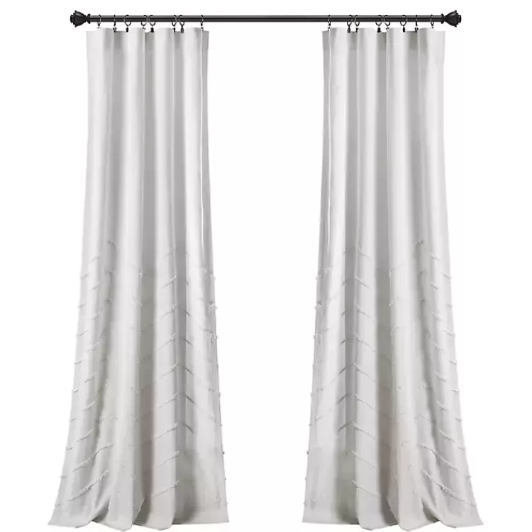white_chenille_chevron_curtain_panel_set__in_6.webp Chenille Chevron Curtain Panel Set, 84 in.>Kirklands Home Online