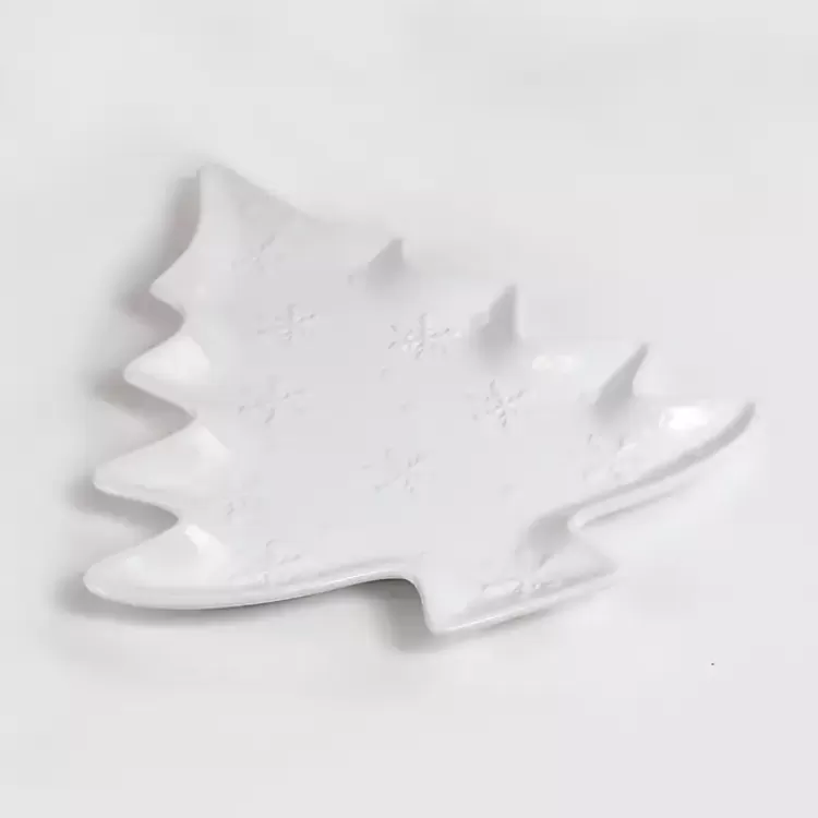 Christmas Tree & Snowflakes Serving Platter>Kirklands Home Flash Sale