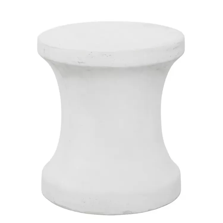 white_clay_hourglass_accent_table_5.webp Clay Hourglass Accent Table>Kirklands Home Flash Sale