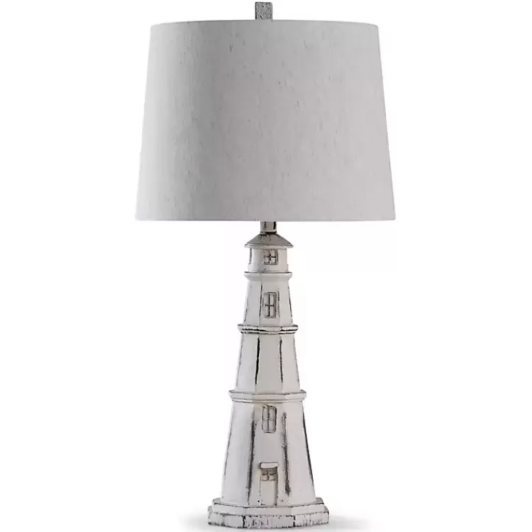 White Coastal Lighthouse Table Lamp>Kirklands Home Cheap