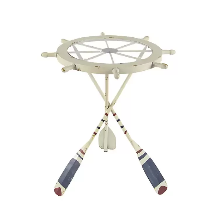 White Coastal Ship Accent Table>Kirklands Home Best Sale