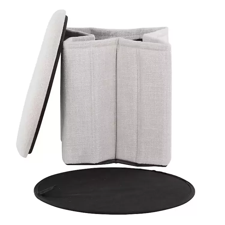 white_collapsible_storage_ottoman_2.webp Collapsible Storage Ottoman>Kirklands Home New