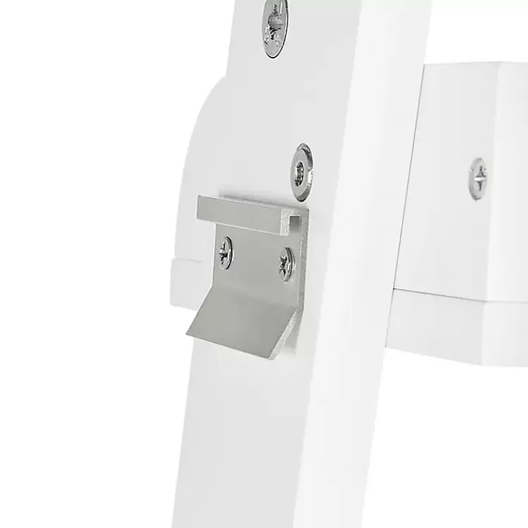 white_corner_ladder_shelf_4.webp White Corner Ladder Shelf>Kirklands Home Outlet